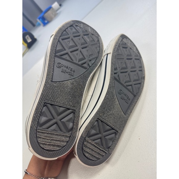 Converse One Star Low Top Sneakers White Canvas Lace Up Womens Size 8‎ Casual - Picture 7 of 7